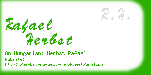 rafael herbst business card